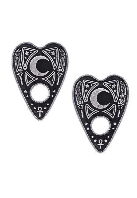 Restyle - Ouija Planchette Black/Silver - Hair Clasps