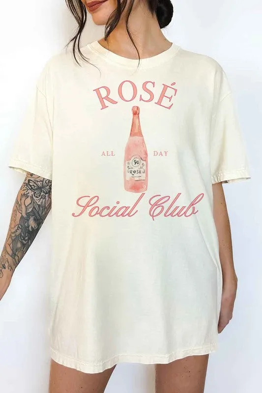 ROSE SOCIAL CLUB OVERSIZED GRAPHIC TEE