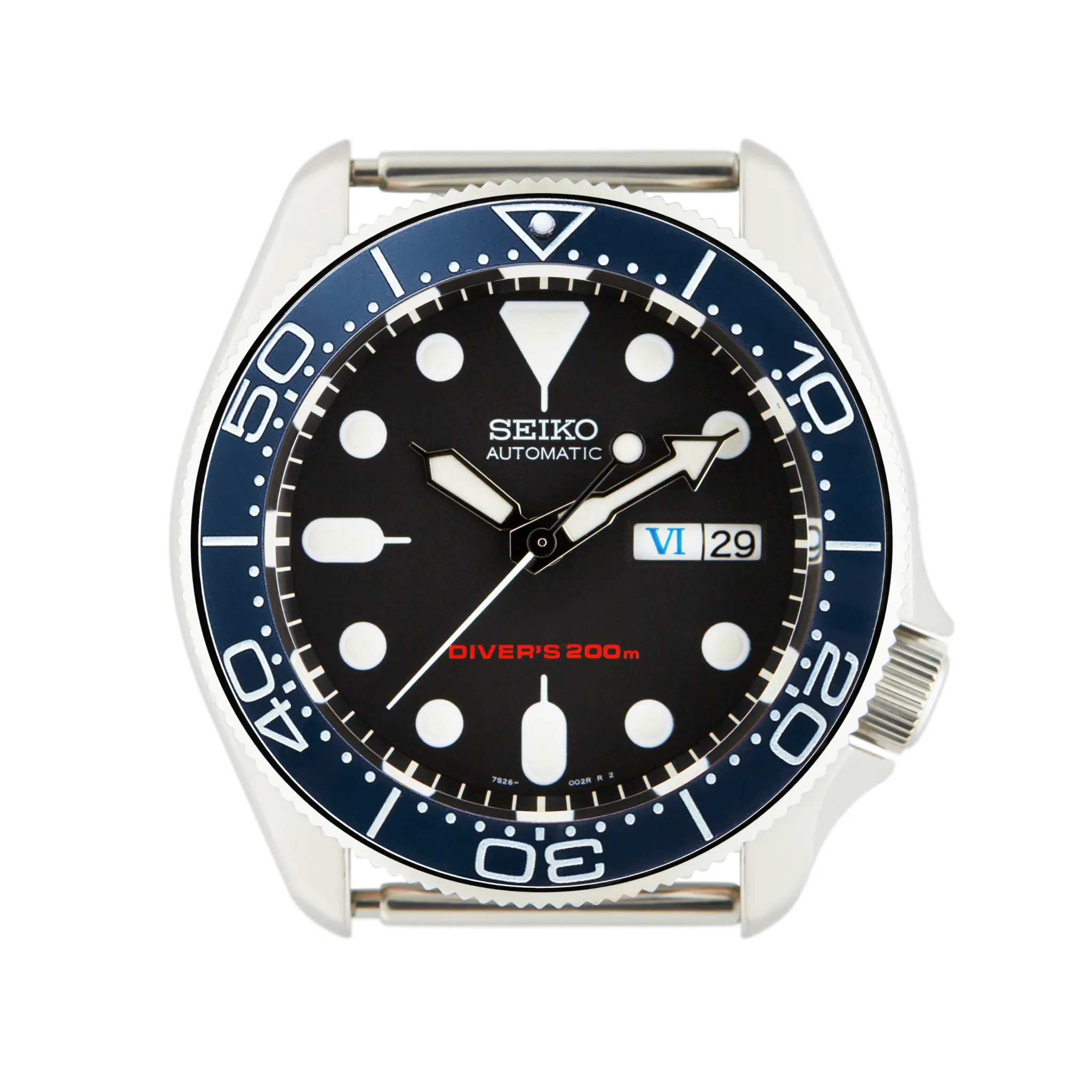 SKX007/SRPD Ceramic Bezel Insert: SMP style Blue/White Mk2