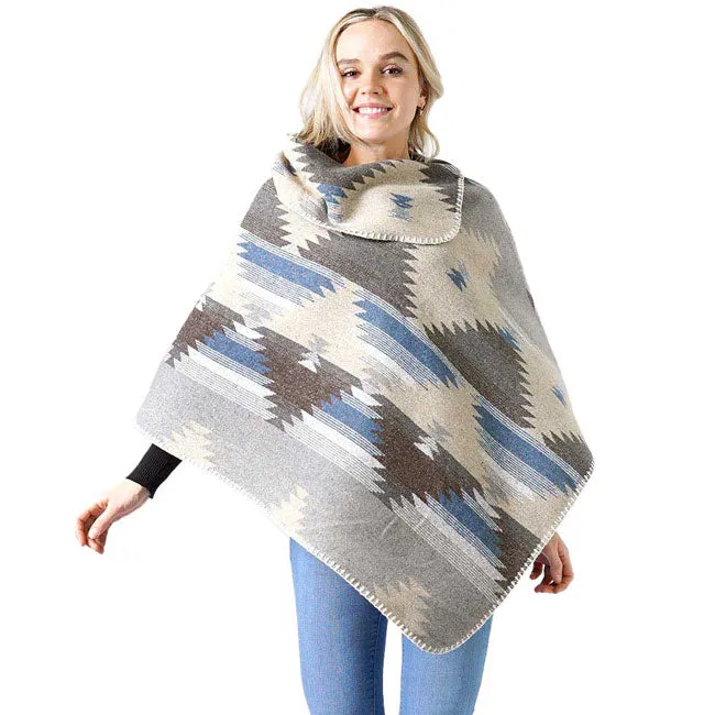 Western Pattern Poncho