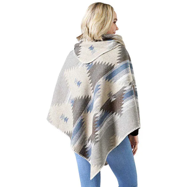 Western Pattern Poncho